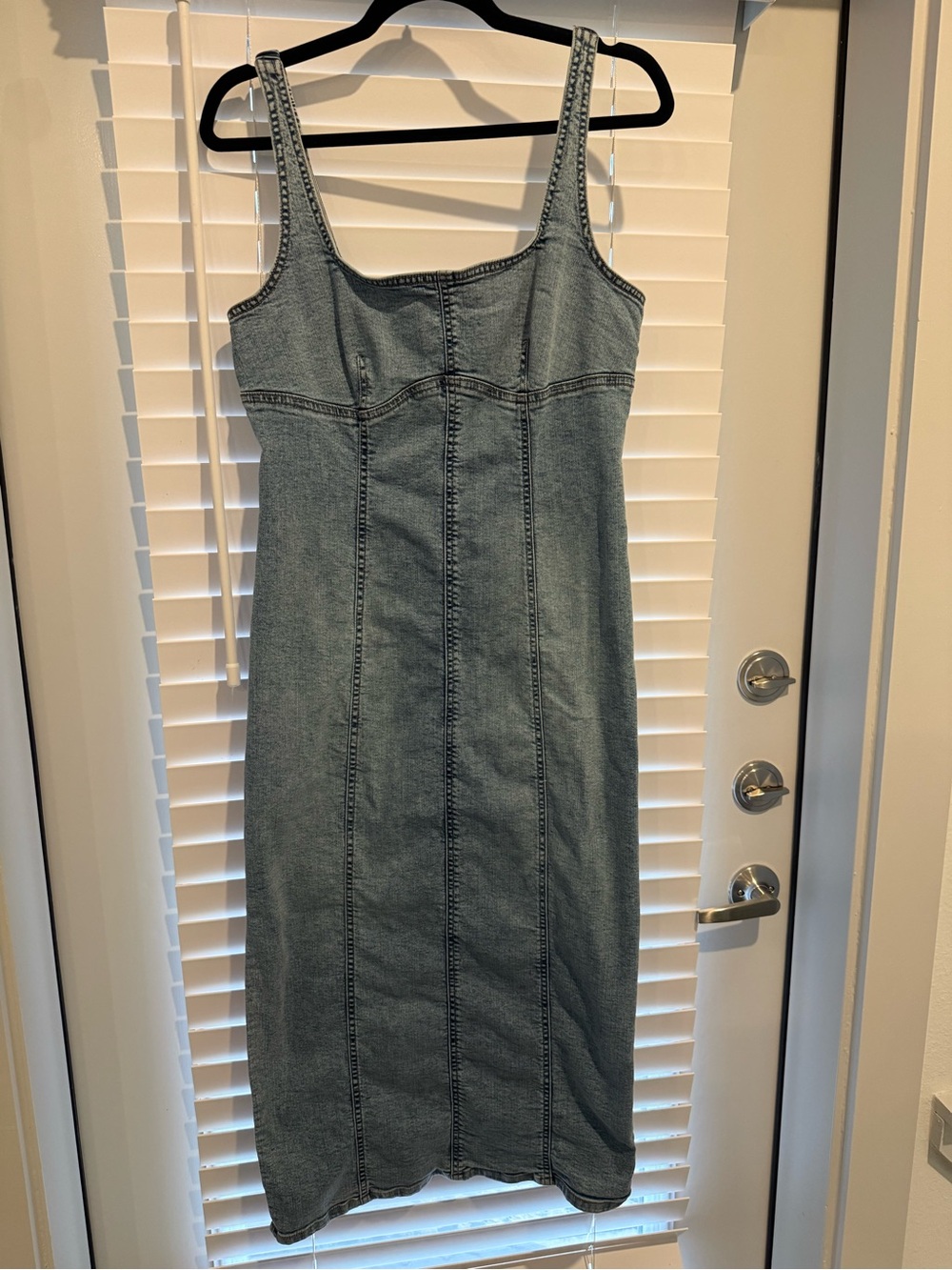 wild fable Light Blue Denim Slip Dress